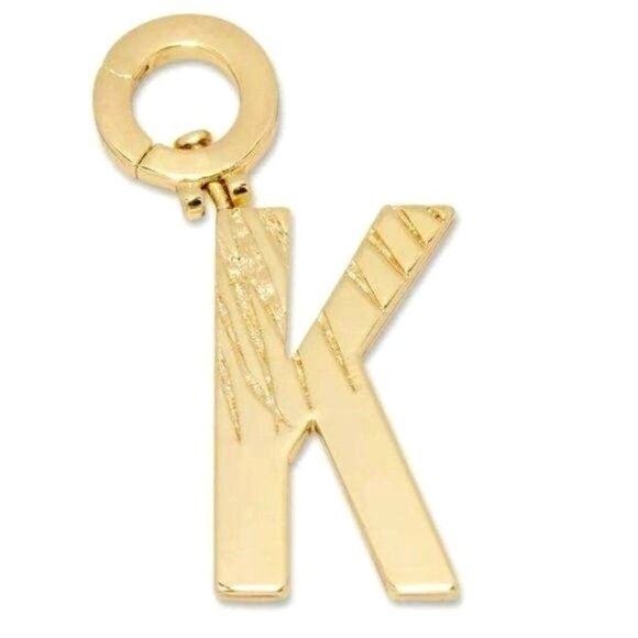 Gorjana Jewelry - Gorjana Parker Charm Alphabet  Initial K 18K Gold Plated